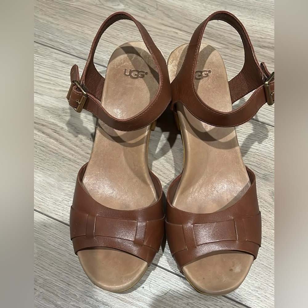 UGG Brown Strapy Sandals